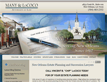 Tablet Screenshot of neworleansestatelaw.com